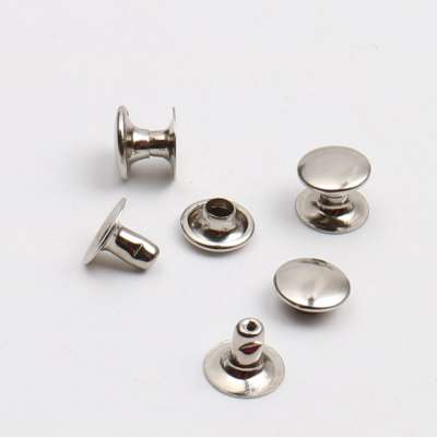 factory manufacturer direct sale metal double head snap rivets for garment